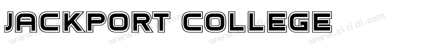 JACKPORT COLLEGE字体转换
